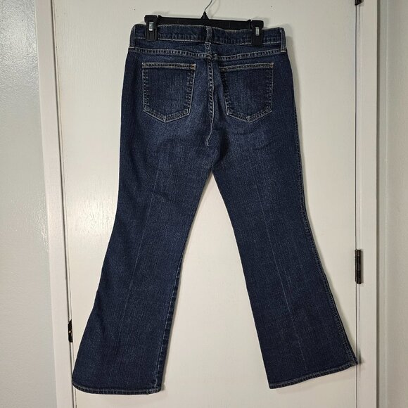 Gap Y2K Fashion Ultra Low Rise Ankle Flare Bootcut Jeans - Dark Wash Size 10 - Picture 4 of 11